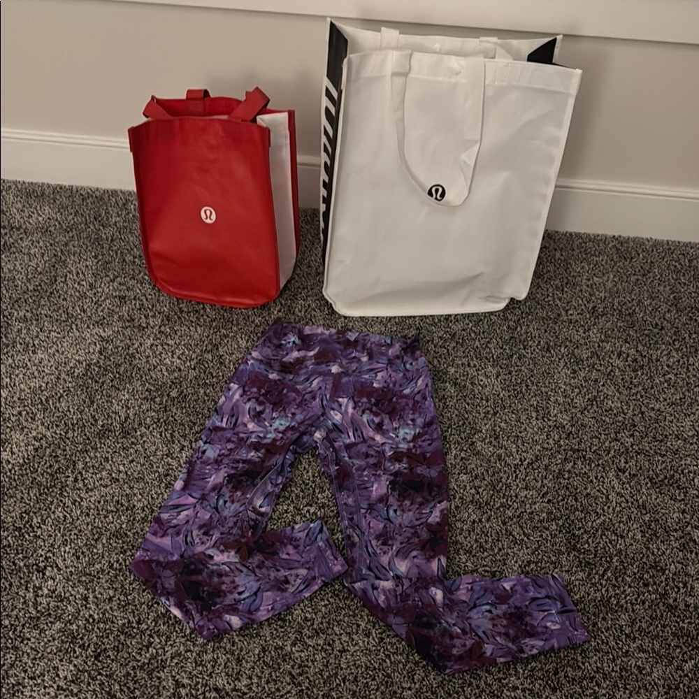 Lululemon Purple Patterned Leggings
